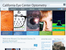 Tablet Screenshot of caleyecenter.com